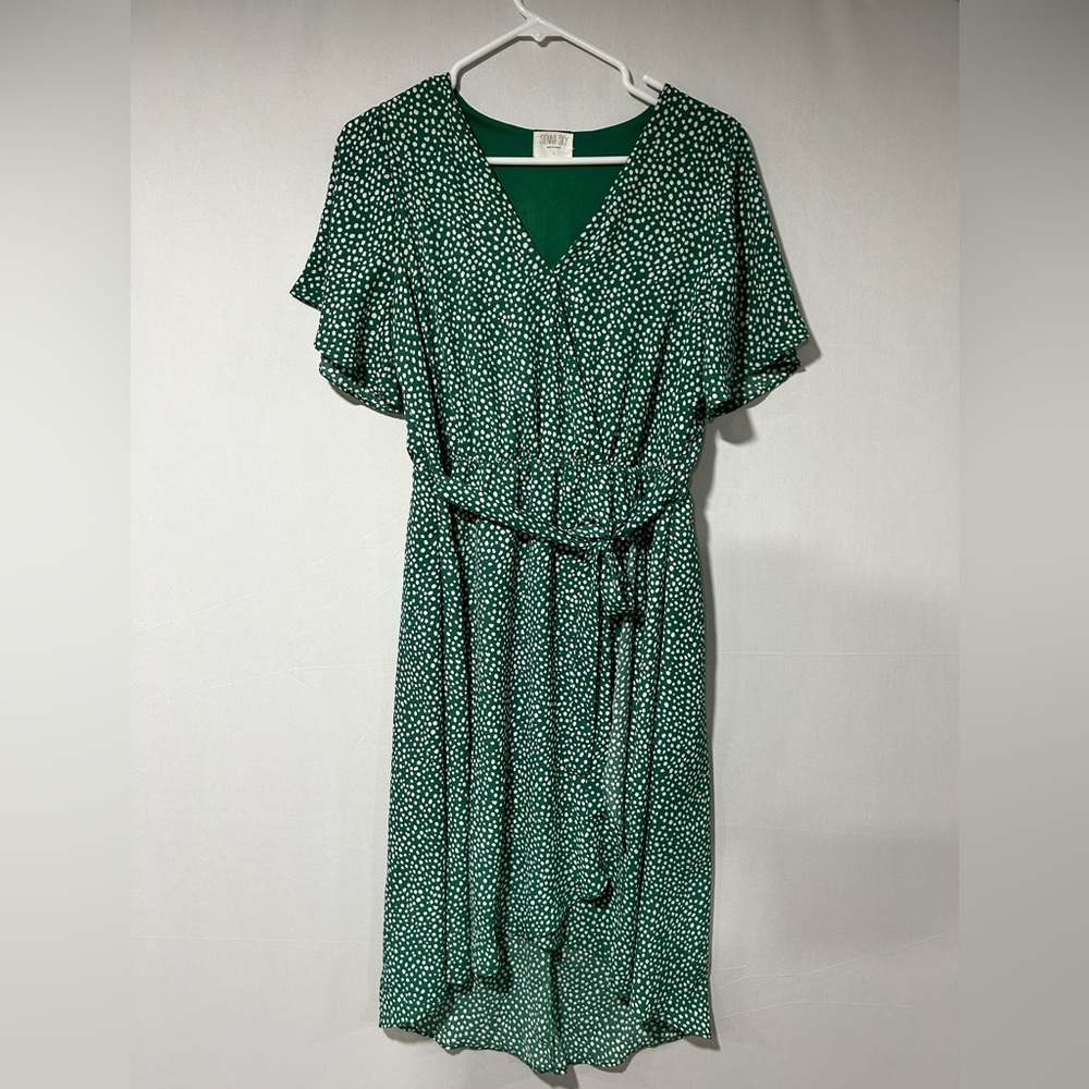 Sienna Sky faux wrap dress